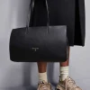 Shopping bag in pelle con zip