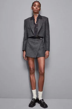 Shorts mini in panno
