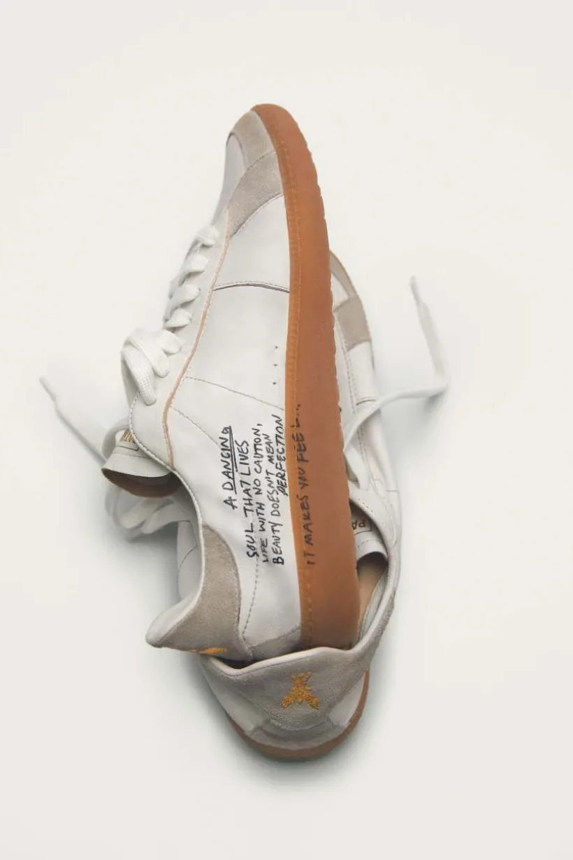 SKIN Sneakers in nappa con Lettering