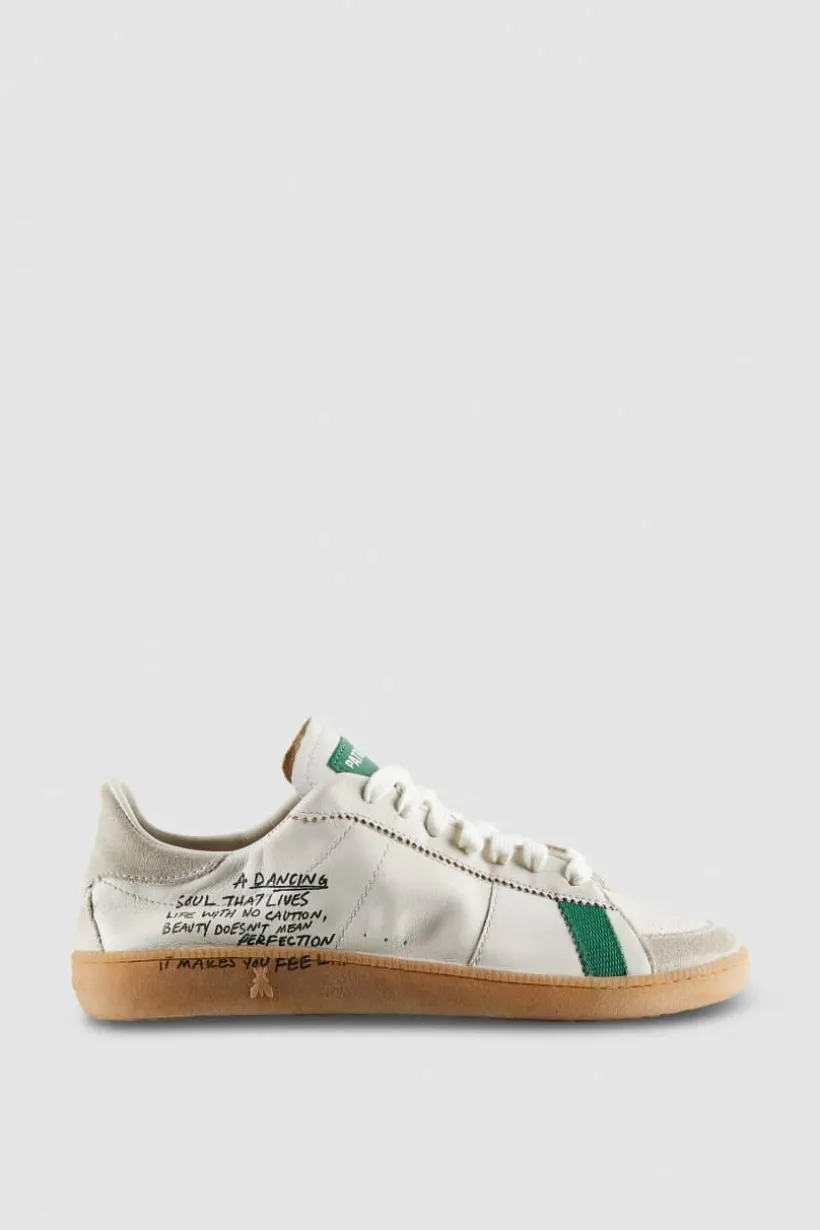 SKIN Sneakers in nappa con Lettering
