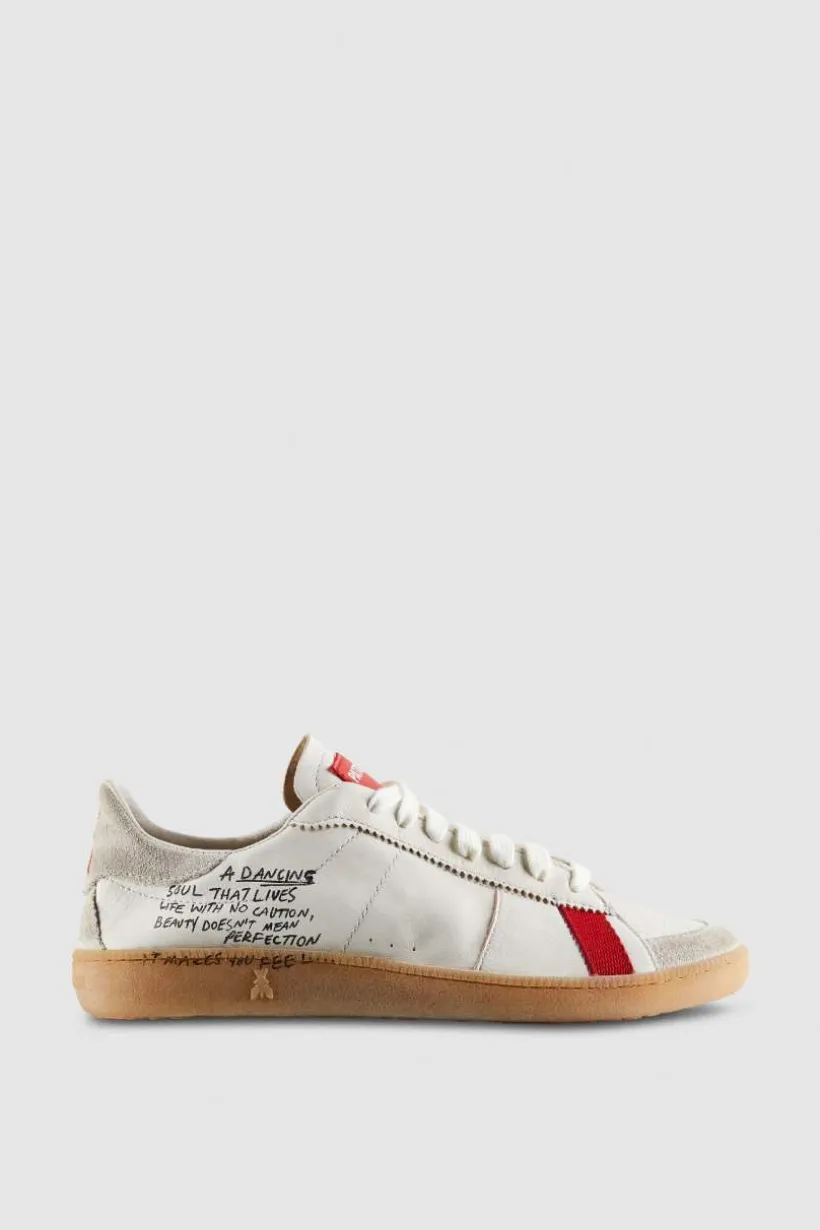SKIN Sneakers in nappa con Lettering