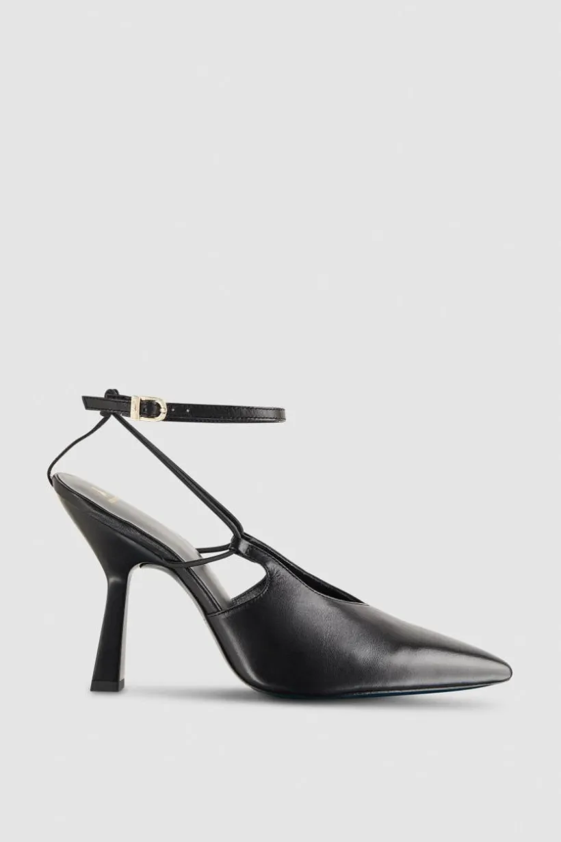 Slingback in pelle con fibbia Astral