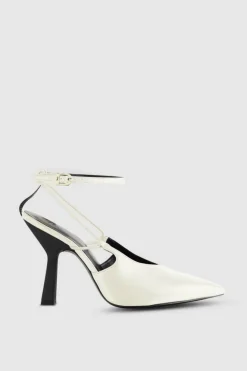 Slingback in pelle con fibbia Astral