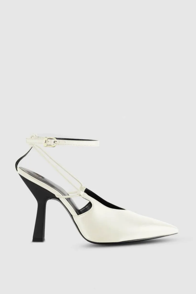 Slingback in pelle con fibbia Astral