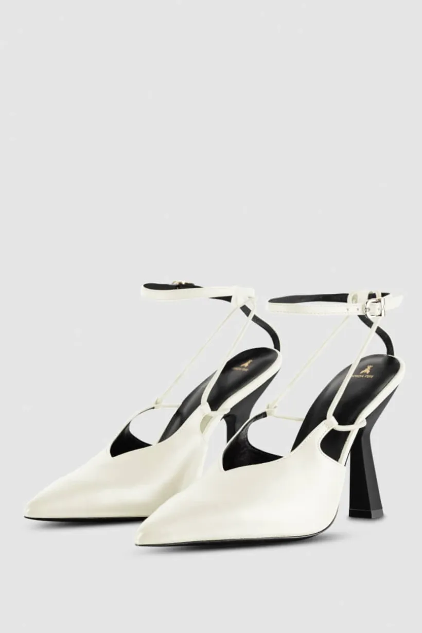 Slingback in pelle con fibbia Astral