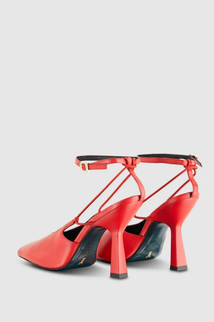 Slingback in pelle con fibbia Astral