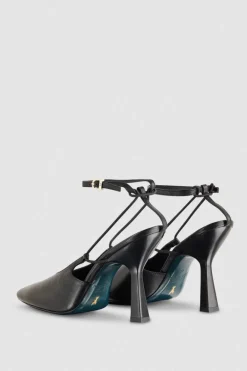 Slingback in pelle con fibbia Astral