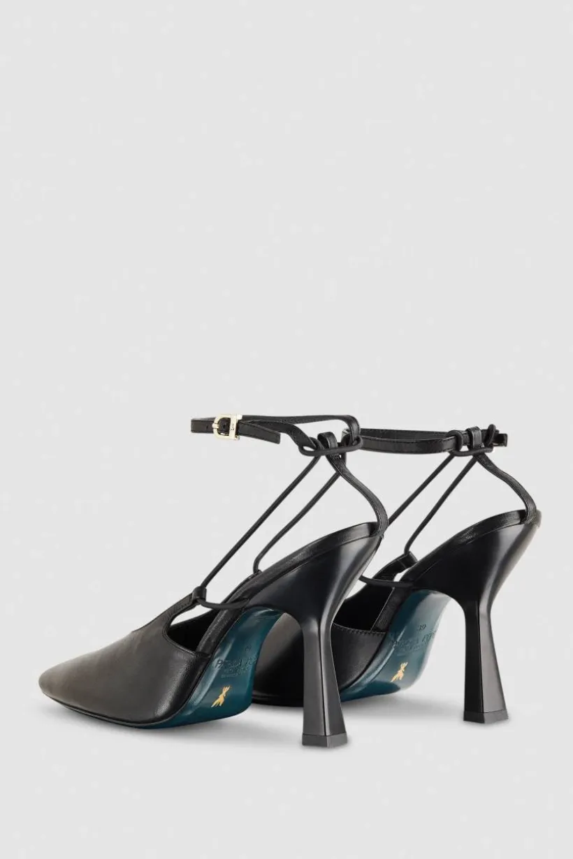Slingback in pelle con fibbia Astral