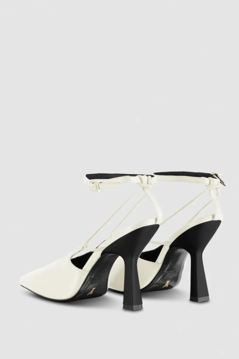 Slingback in pelle con fibbia Astral