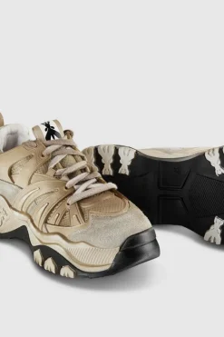 Sneaker running in pelle