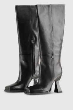 Stivali chunky con tacco in pelle Astral