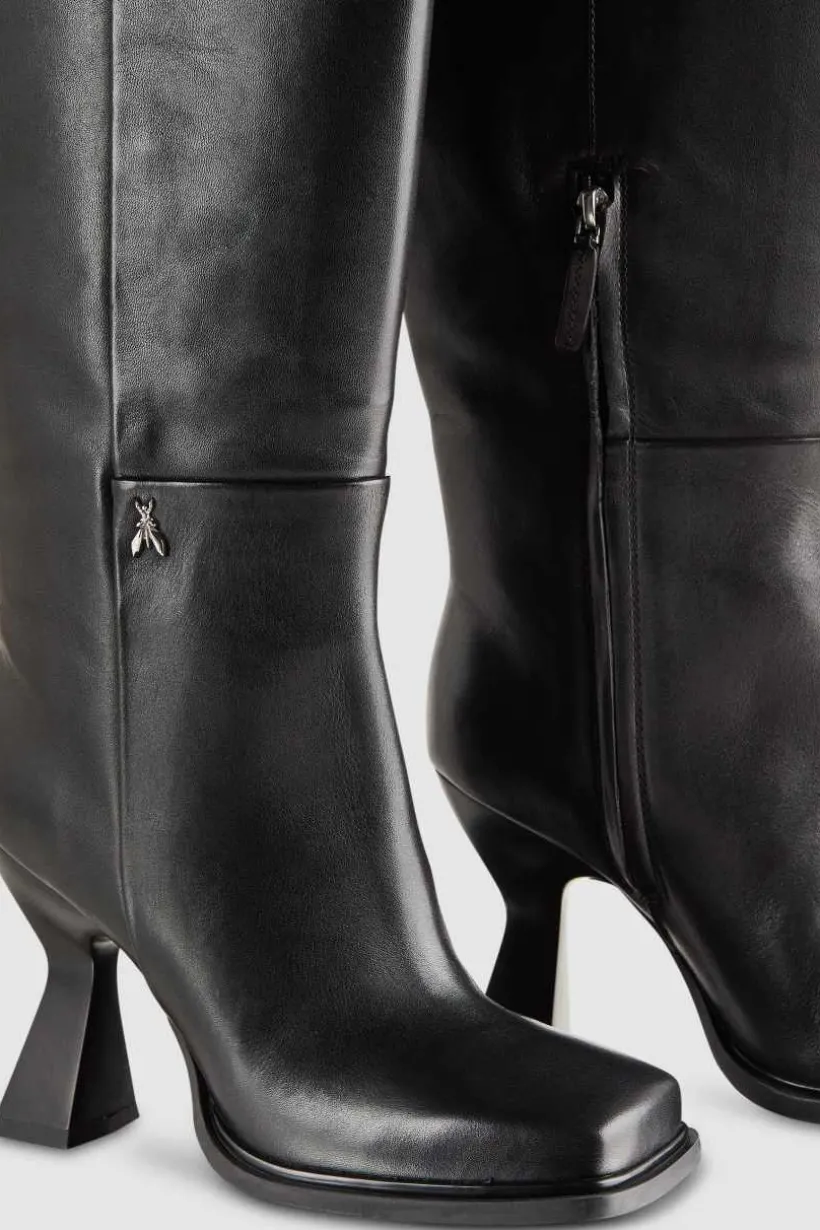 Stivali chunky con tacco in pelle Astral