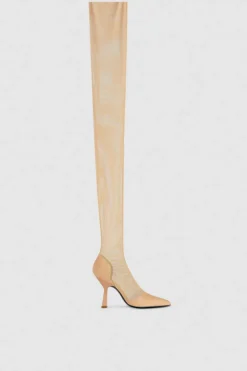 Stivali cuissardes in tulle