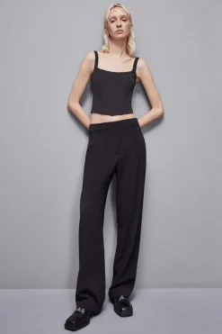 Top bustier in tessuto stretch