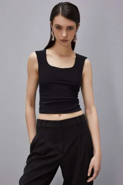 Top canotta in jersey stretch