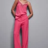 Top con pizzo in crepe Essential