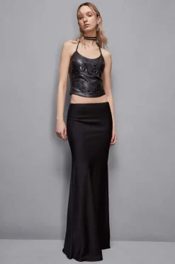 Top con ricamo patchwork