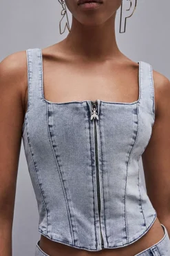 Top di jeans stretch