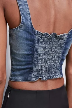 Top di jeans stretch