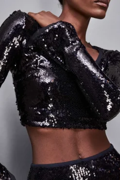 Top in paillettes