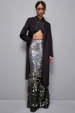 Top incrociato in lana Essential