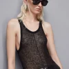 Top senza maniche in lana Essential
