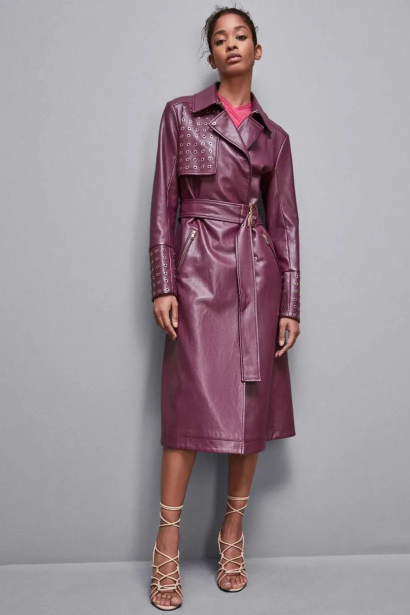 Trench con vele in metallo