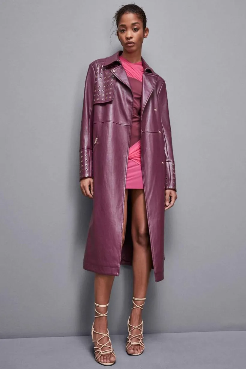 Trench con vele in metallo
