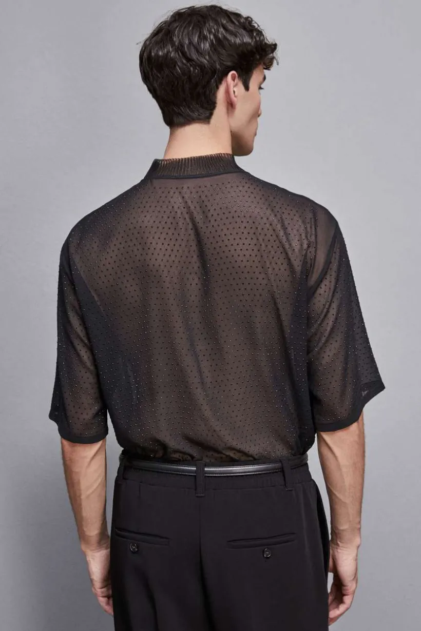 T-shirt all-over strass