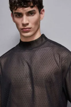 T-shirt all-over strass