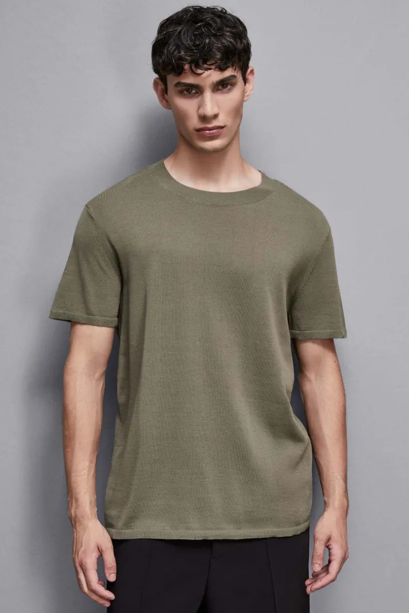 T-Shirt Boxy in maglia