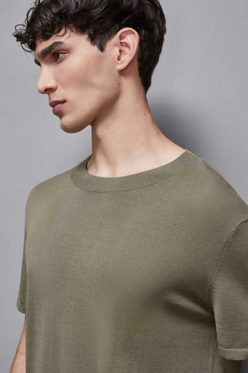 T-Shirt Boxy in maglia