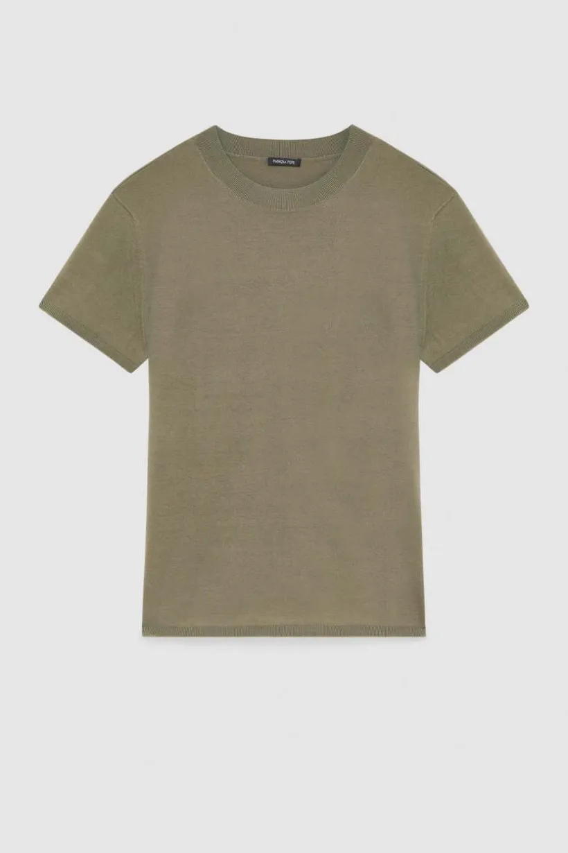 T-Shirt Boxy in maglia