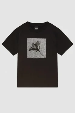 T-shirt con applicazione borchie