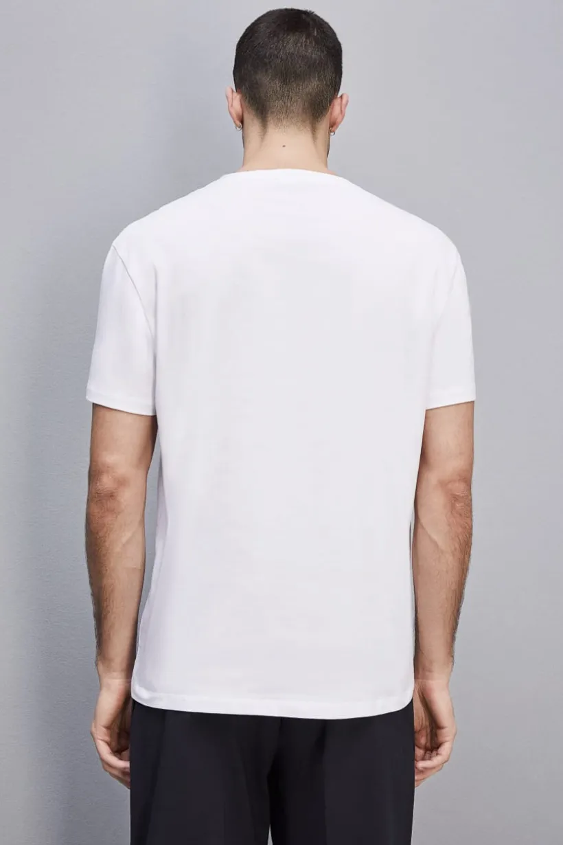 T-shirt in cotone pima con logo
