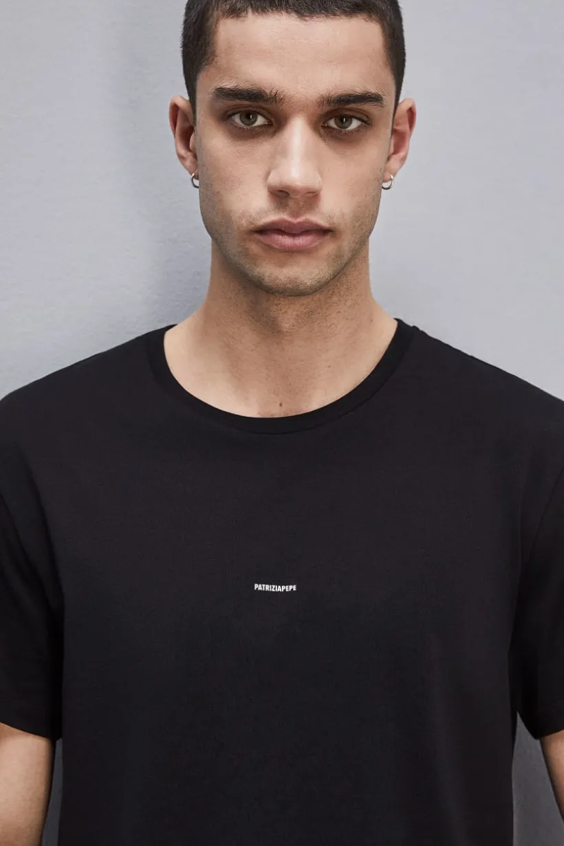 T-shirt in cotone pima con logo