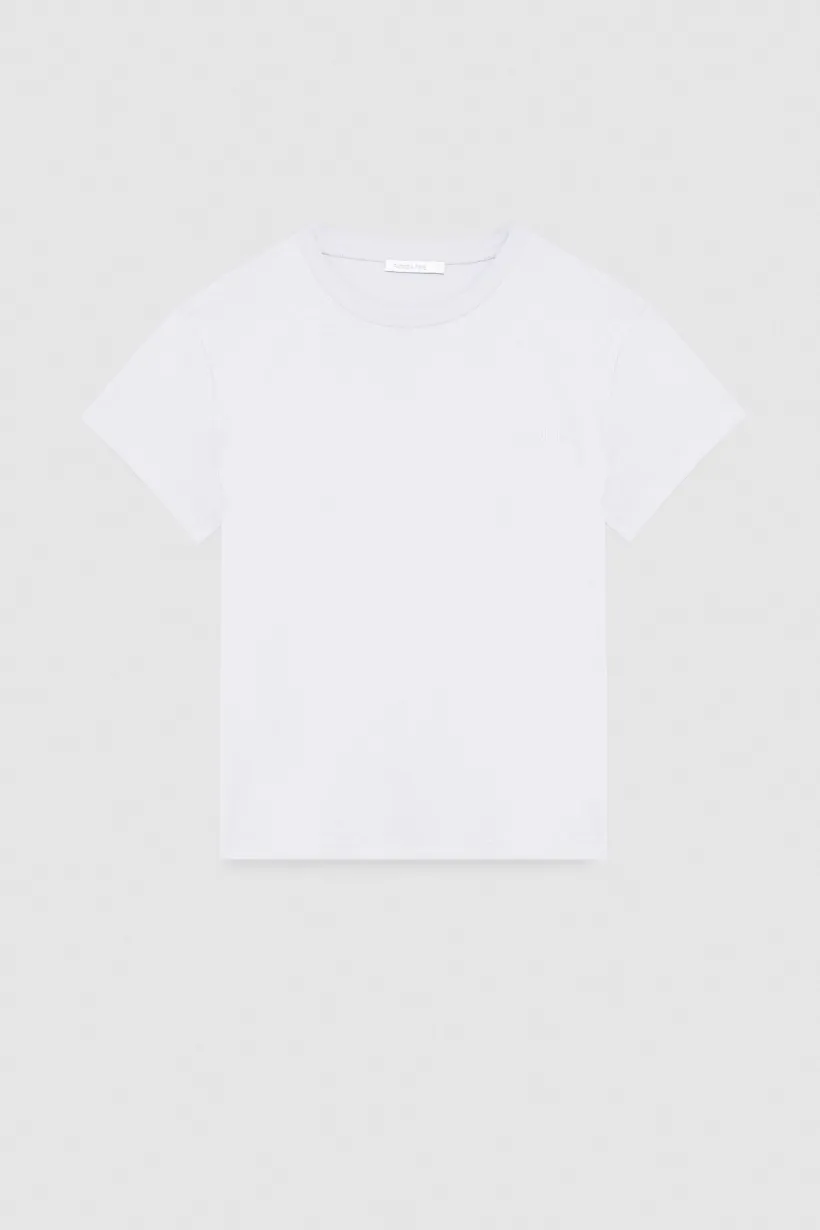T-shirt maniche corte con logo in cotone organico