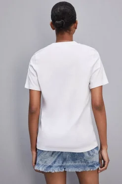 T-shirt maniche corte patch Fly in cotone