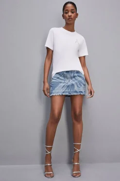T-shirt maniche corte patch Fly in cotone